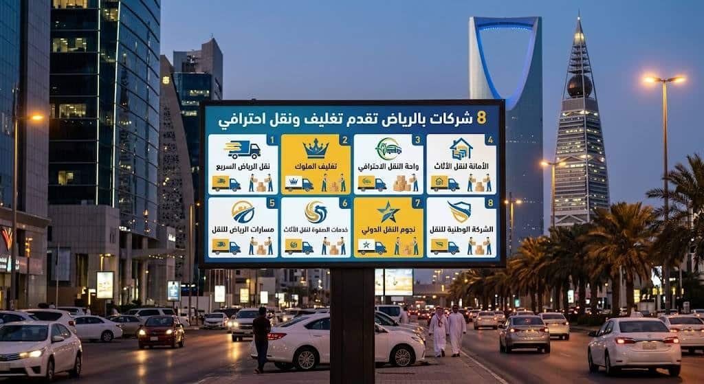 8 شركات بالرياض تقدم تغليف ونقل احترافي